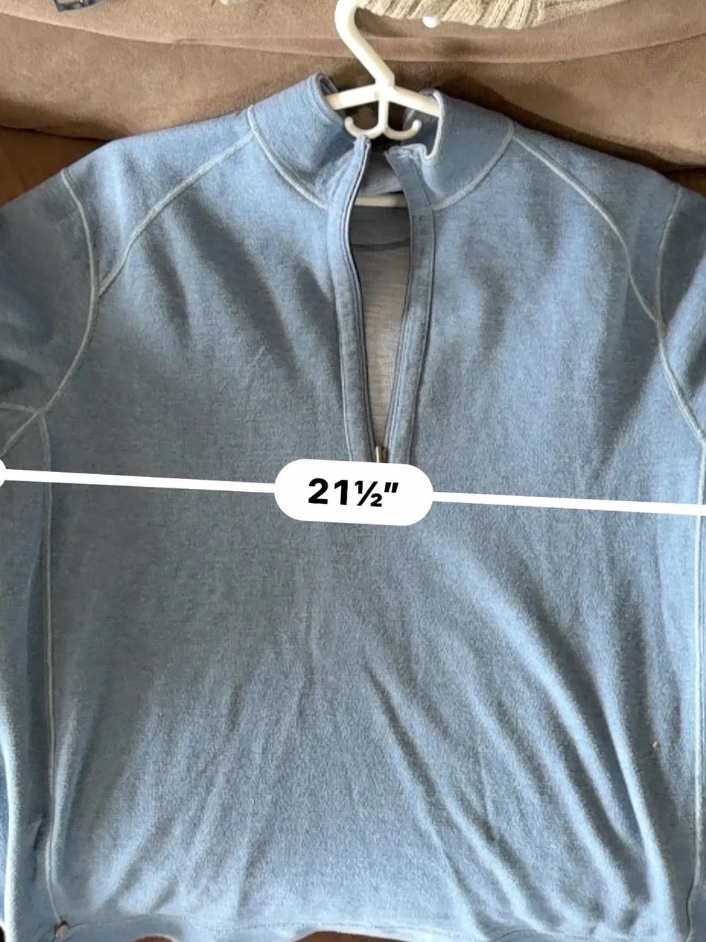 Tommy Bahama reversible Men's Light Blue Quarter-Zip Sweater